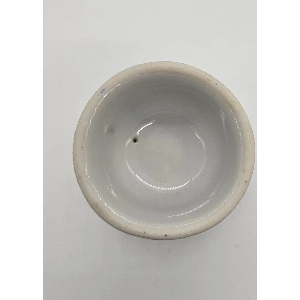 Vintage Egg Cup White Blue Cityscape Design‎ Breakfast Kitchen Decor